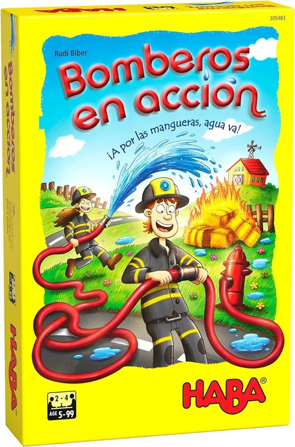 Bomberos en acción